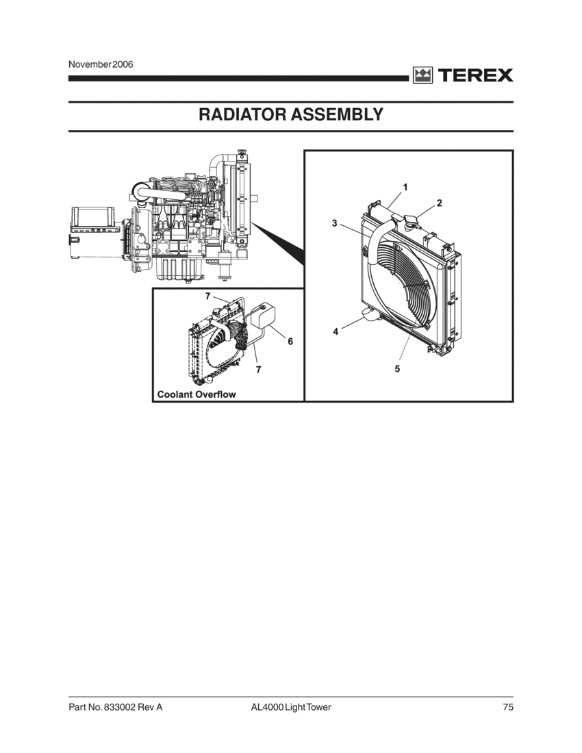 Terex Light Tower Parts Manual